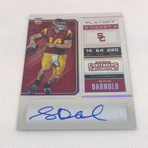 2018 Contenders Draft Picks SAM DARNOLD RC Playoff Ticket Variation Auto 13/15